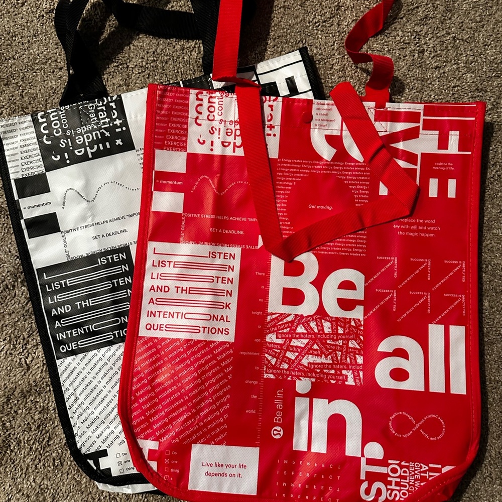 New Lululemon shopper bags- quantity 10